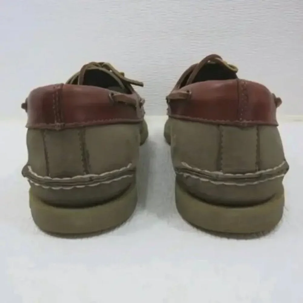 Sperry Top-Sider Two Tone Nubuck Leather Comfort Deck Boat Shoes Footwear 10 M